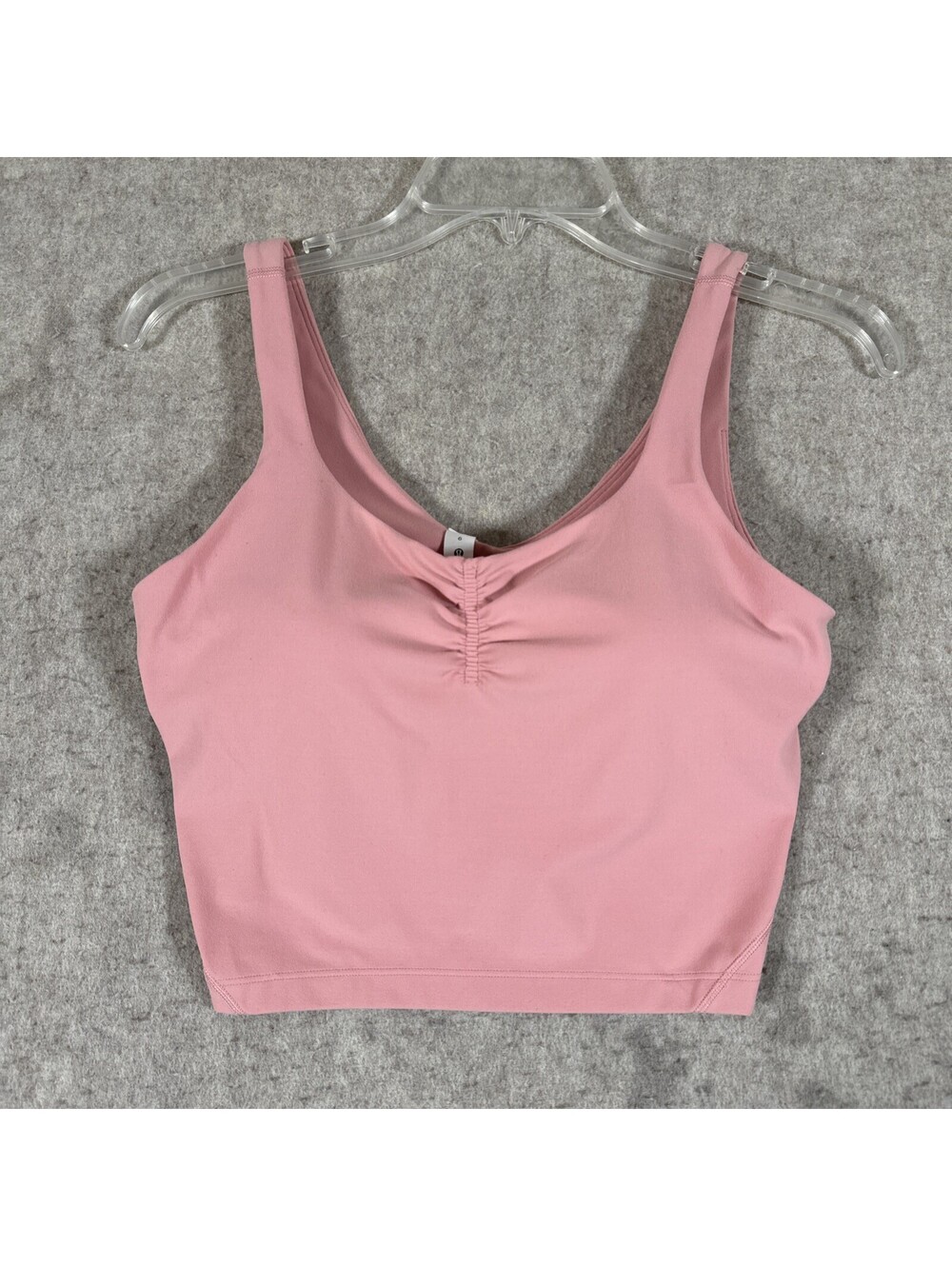 Lululemon Align Gathered Front Tank Top Size 6 Peach Pink
